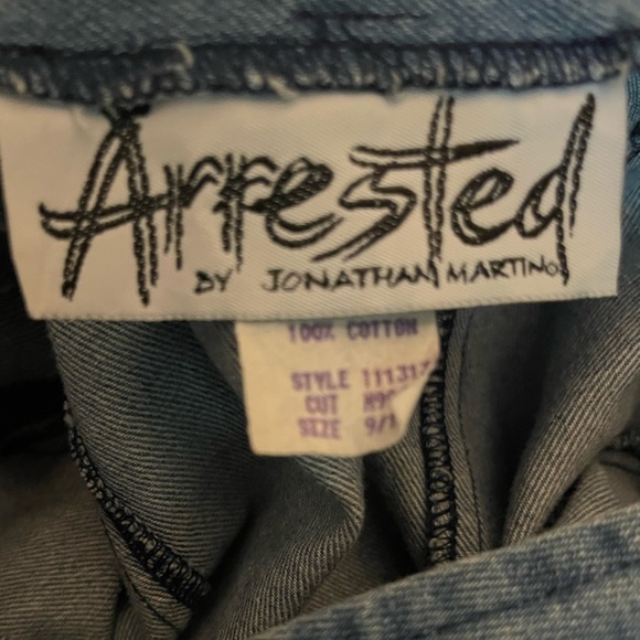 80s vintage denim dress with pearl buttons, Arrested by Jonathan Martini - Picture 7 of 8